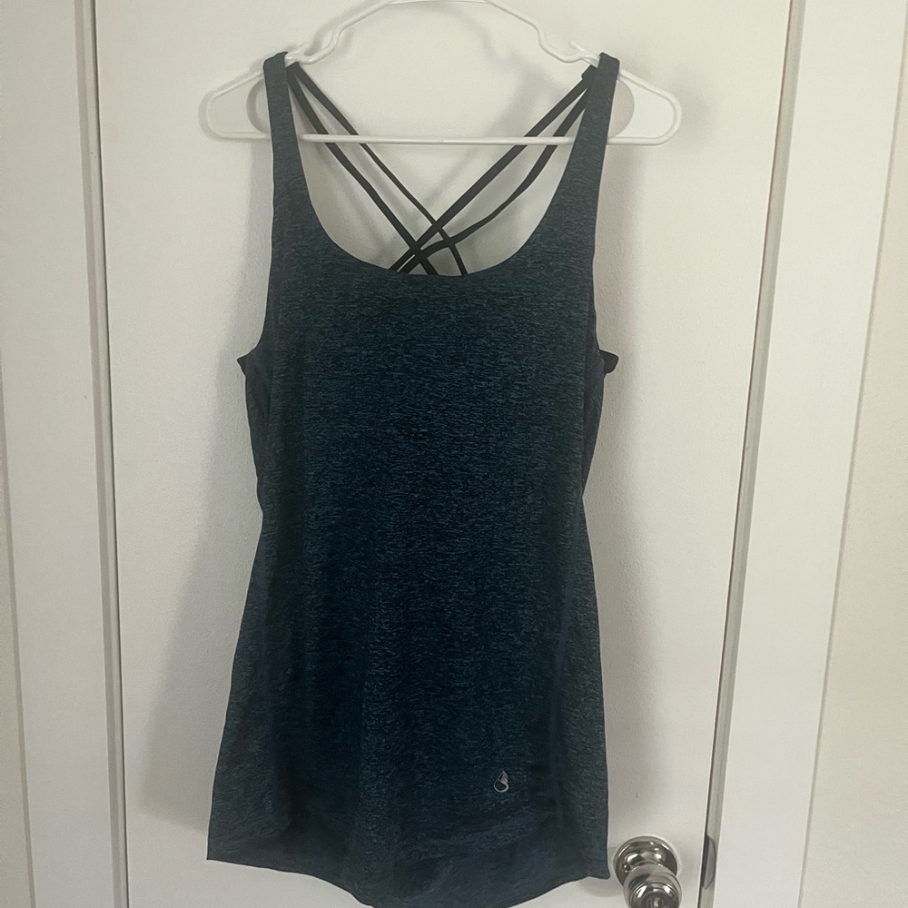 Elegant Navy Strappy Tank Top